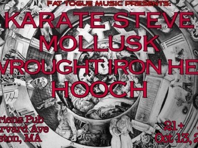 Flyer for 10/13/16 show at O'Brien's Pub in Allston. 