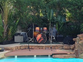 Gabby Grey Cancer benefit setup at the Janer place!