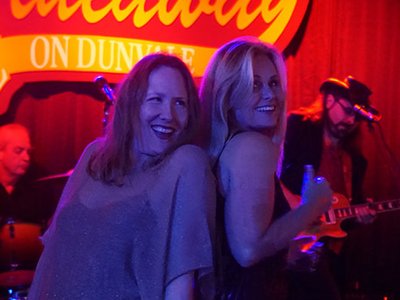 @ The Hideaway on Dunvale February 20th, 2016 - Cathy and Julie dancing the night away!