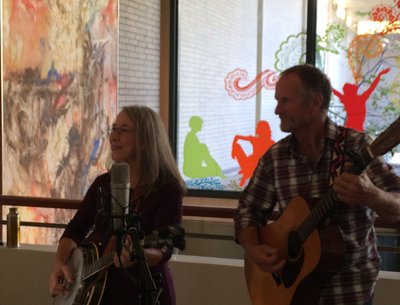 Playing with  our friends Shannon and Chris as the Foggy Noggin Band 