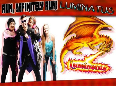 Flyer for Run Definitely Run/Luminatus co CD Release Show