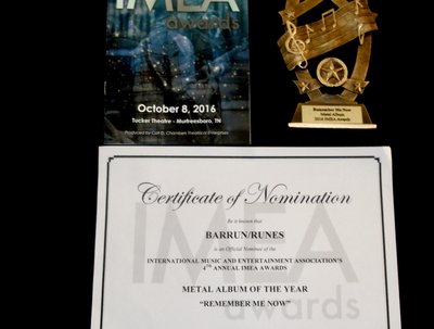 The 2016 IMEA Best Metal Album of the Year Award