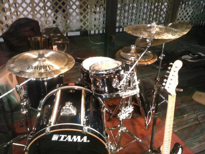 My Tama SuperStar w/ Soultone Cymbals (small setup, front view)