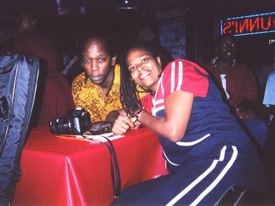 Chillin' out at Hunni's in Amityville, N.Y. 2003