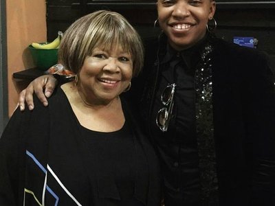 Mrs. @mavisstaples was so sweet! Thank you for your encouraging spirit and uplifting words! #lyric #
