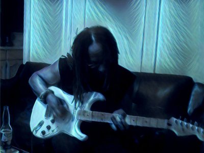 Lobace laying down tracks on my song!