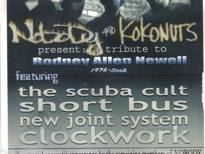 Tribute Show Flyer For Rodney Newell