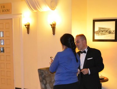 Jassniro, prior the Los Angeles Music Awards Gala event with the Milner hotel receptionist .