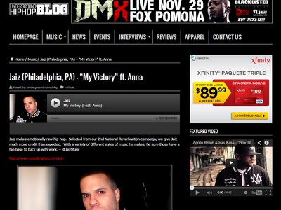Featured on Underground Hip Hop Blog