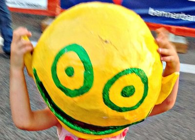 Lil girl w/ Yogohead on