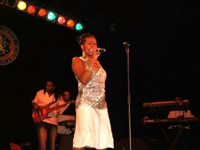 Trish singing it out July 2010