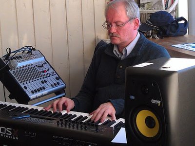 My self in action live playing on a small cafe , near by where i live