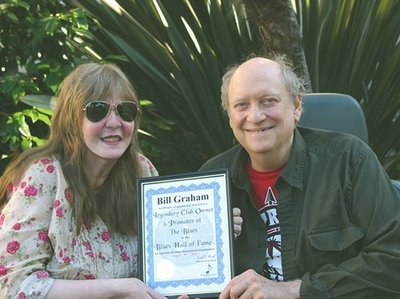 With Buzzy Linhart - I'm ducting Bill Graham into the Blues Hall of Fame