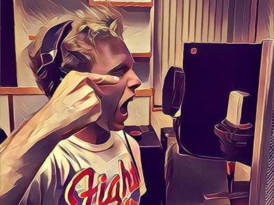 Check out this TBT to the studio with a little Prisma filter!