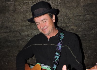 Performing in the Bonnechere Caves, 2017 September