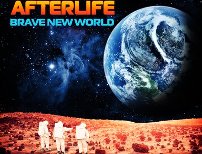 Front cover for our new album "BRAVE NEW WORLD", released Dec 2016