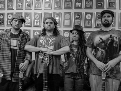 Band shot at Sonic Iguana Studios while recording 4th album "Bastard Americana"