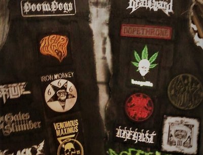 German doomster-dude A.K.JESUS badass 'Doom Metal Battle Jacket' with DOOMDOGS patch \m/ !!!