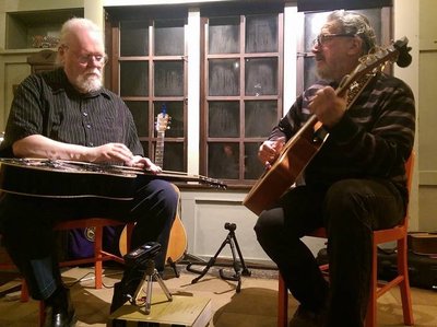 With Orville Johnson at the C&P Coffee Company, West Seattle