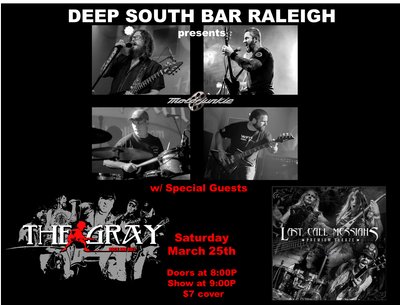Motorjunkie w/guests The Gray and Last Call Messiahs