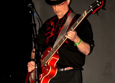 Mark Newport on bass