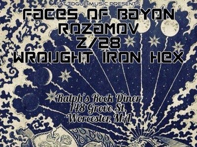 Flyer for show at Ralph's rock Diner 4/29/17. 