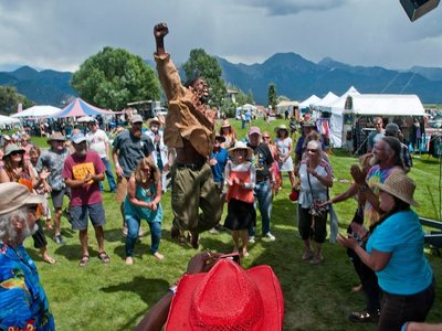 Kofi in the Air at the Crestone Music Festival August 2017