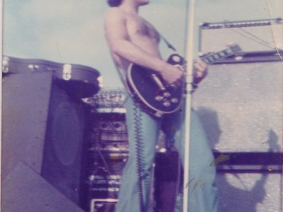 Paul and the Paul with Marshall stack circa 1977