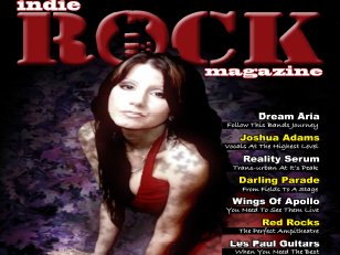 Dream Aria on the cover Indie Rock Magazine