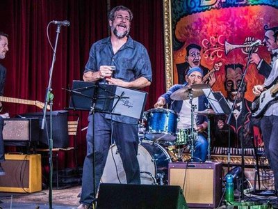 The Set Up Kings at Balcony Music Club, 3/22/17. Photo by Rick Moore.
