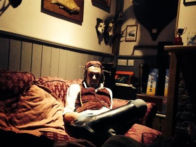 Chris chilling after a great gig