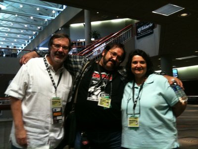 With co-writers Dave Morris and Dawn Kenney.