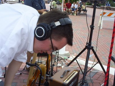 Matt taking care of the sound