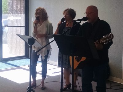 I had the honor to lead worship Easter Sunday for Kaleo church with Lori and Lora from the church