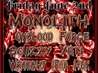 Flyer for June 2, 2017 show in Peterborough, NH. 