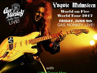  Yngwie Malmsteen with Cortez Friday June 9th gas monkey live Dallas Tx msg Cortez for $25 tickets  