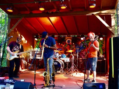 Rickshaw Lizard rocks the enchanted stage at Camp Down, June 3rd, 2017