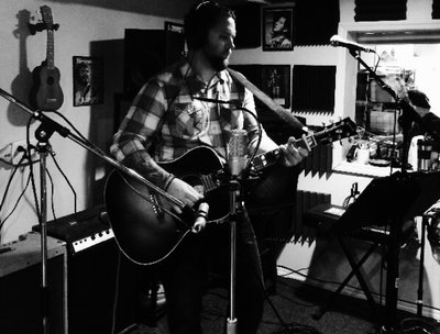 Bill at Paradiddle records getting the Rythum tracks for "I'm Alright" down