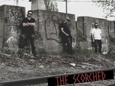 The Scorched graffiti wall
