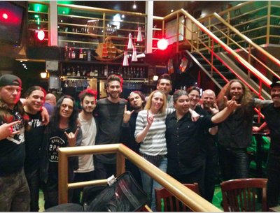 Aftershow Pic of our show at the Cross, May 20, 2017.