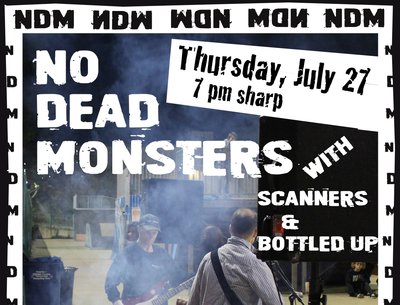 No Dead Monsters Fort Reno show flyer