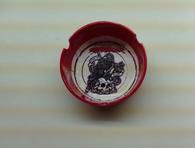 Scarecrowz Red plastic Ashtray, $2