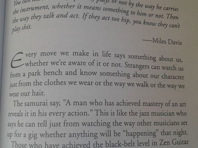inspirational! this one is from an amazing book called Zen guitar