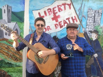 Best Male act and Solo performer for Sally O'Briens at the Arklow Seabreeze Festival July 2017