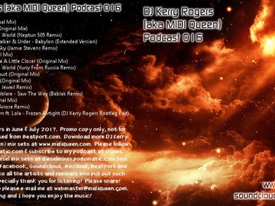 DJ Kerry Rogers Podcast 016 full cover & tracklist