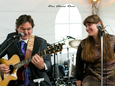 The Acoustic Duo performing a wedding (the OSO band also played)