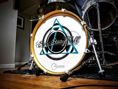SSF Recording/Rehearsal studio (logo on bass drum)