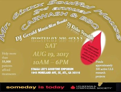 The Second Annual Mr. 6ixxx Soulful House Charity BBQ CARWASH 