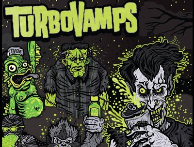 TurboVamps new EP 'Death By Misadventure' avalible on 7in vinyl Winter 2017