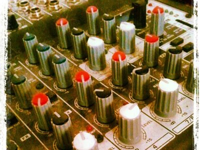 Early mixing board days. Circa 2011-2012.
